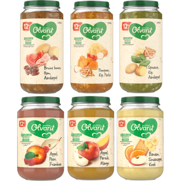 Olvarit 12+ Maanden Maaltijdpotjes en Fruitpotjes - JUMBO