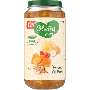 Olvarit 12+ Maanden Pompoen Kip Pasta - JUMBO