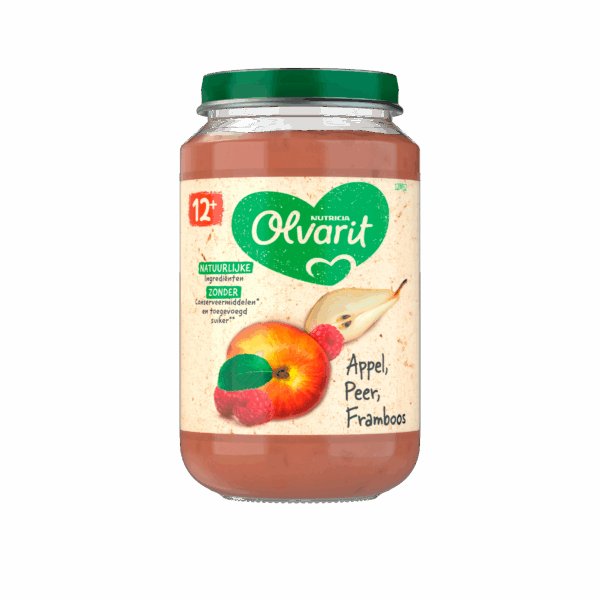 Olvarit 12+mnd Appel Peer Framboos - PLUS