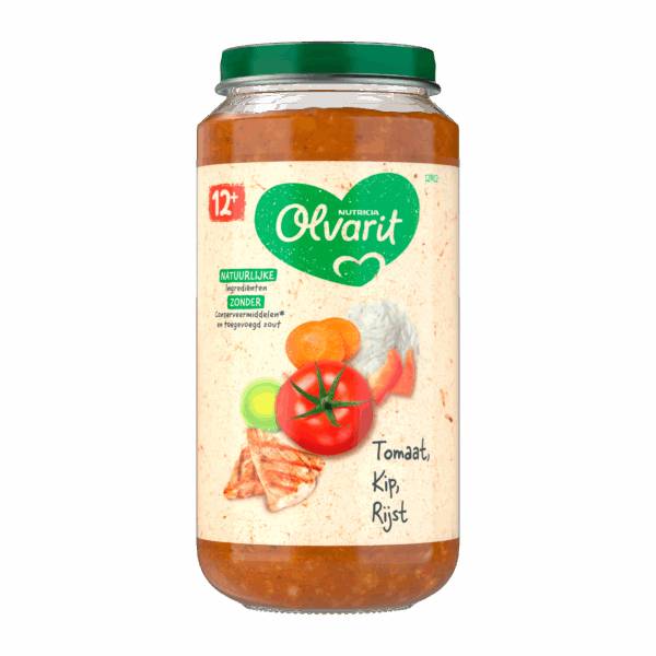 Olvarit 12+mnd Tomaat Kip Rijst - PLUS
