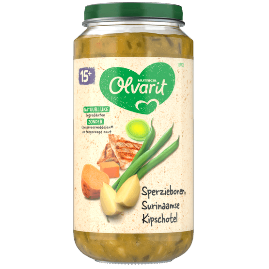 Olvarit 15+ Maanden Sperziebonen Surinaamse Kipschotel - Dirk