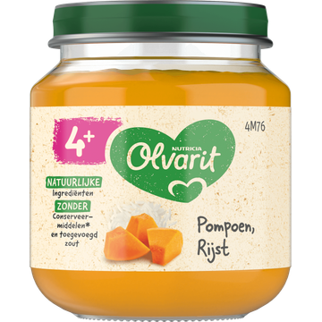 Olvarit 4+ Maanden Pompoen Rijst - JUMBO