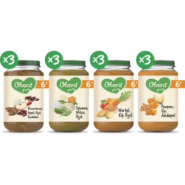 Olvarit 6+ Maanden Variatiemenu Maaltijd Versie 1 - JUMBO