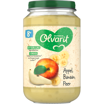 Olvarit 8+ Maanden Appel Banaan Peer - JUMBO