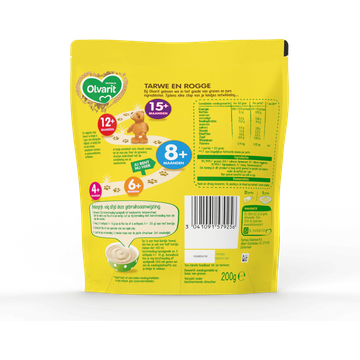 Olvarit 8+ Maanden Tarwe Rogge Babypap - JUMBO