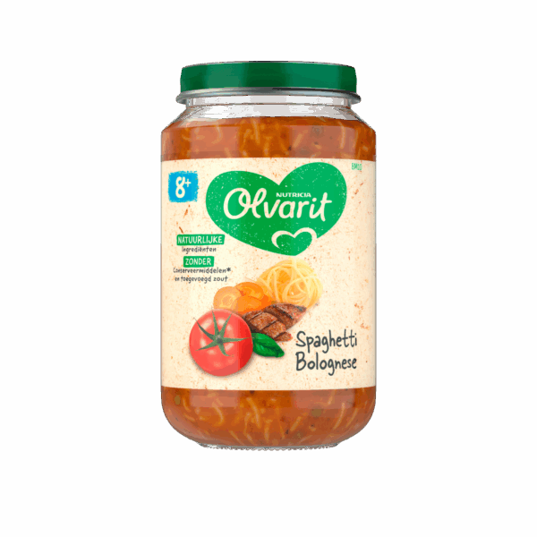 Olvarit 8+mnd Spaghetti Bolognese - PLUS