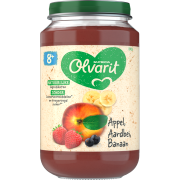 Olvarit Appel Aardbei Banaan 8+ Maanden - JUMBO