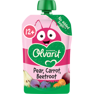 Olvarit Knijpfruit Peer Wortel Rode Biet 12+ Maanden - JUMBO