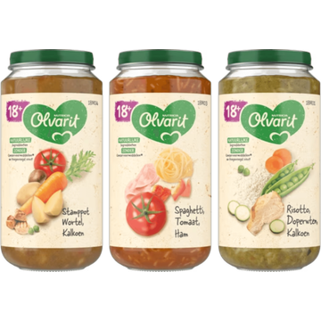 Olvarit Maaltijdpotjes 18+ Maanden 3 x 250g - JUMBO