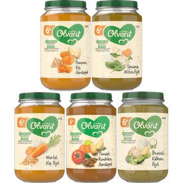 Olvarit Maaltijdpotjes 6+ Maanden 5 x 200g - JUMBO