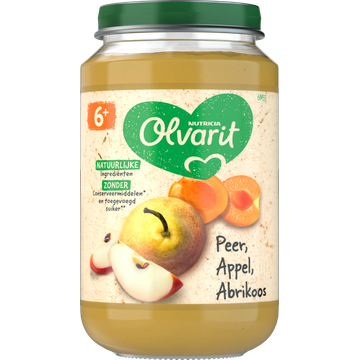 Olvarit Peer Appel Abrikoos 6+ Maanden - JUMBO