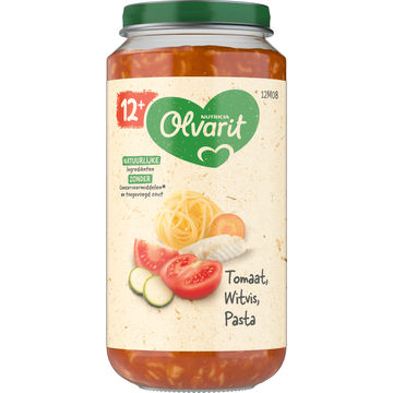Olvarit Tomaat Witvis Pasta 12+ Maanden - JUMBO