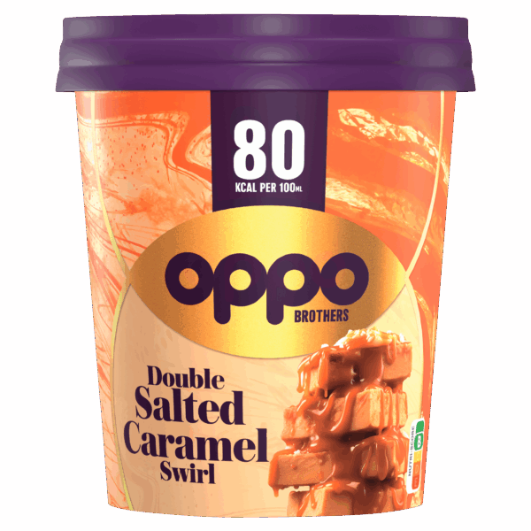 Oppo Pint double salted caramel swirl - PLUS