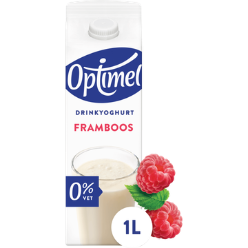 Optimel Drinkyoghurt Framboos 0% Vet 1L - JUMBO