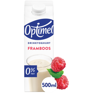 Optimel Drinkyoghurt Framboos 0% Vet - JUMBO
