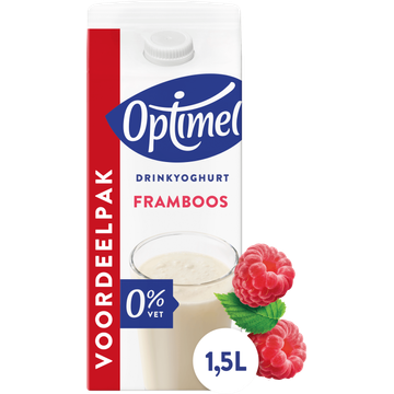 Optimel Drinkyoghurt Framboos 0% Vet - JUMBO
