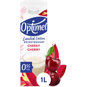Optimel Drinkyoghurt Limited Edition Cheeky Cherry 0% Vet - JUMBO