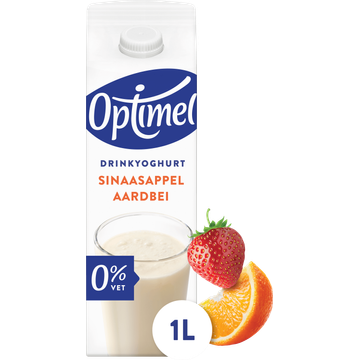 Optimel Drinkyoghurt Sinaasappel Aardbei 0% Vet - JUMBO