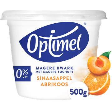 Optimel Magere Kwark met Magere Yoghurt Sinaasappel Abrikoos 0% Vet - JUMBO