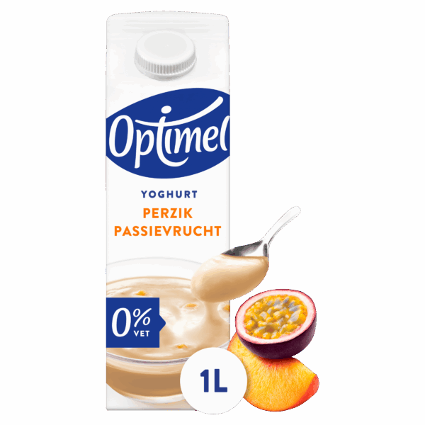 Optimel Yoghurt perzik 0% vet - PLUS