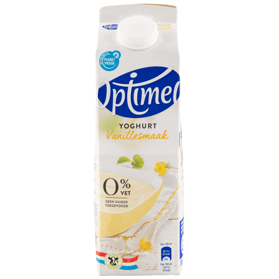 Optimel Yoghurt vanille 0% vet - Dirk