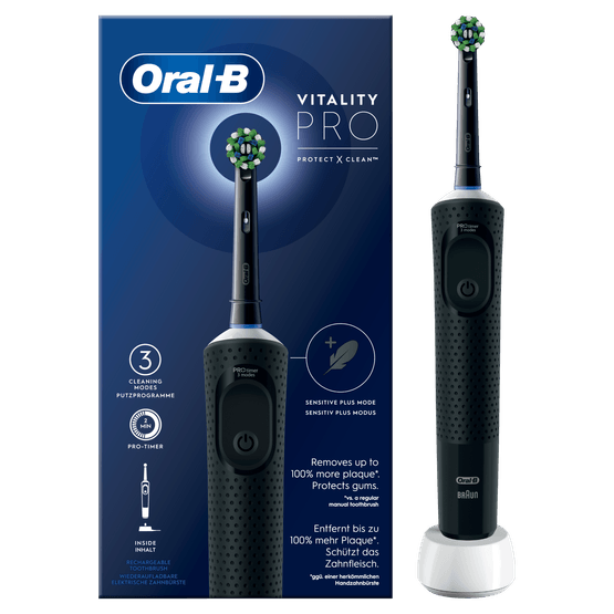 Oral-B vitality Pro Protect Cross Clean zwart - Dirk