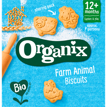 Organix Boerderijdieren koekjes babysnack 1+jr - JUMBO