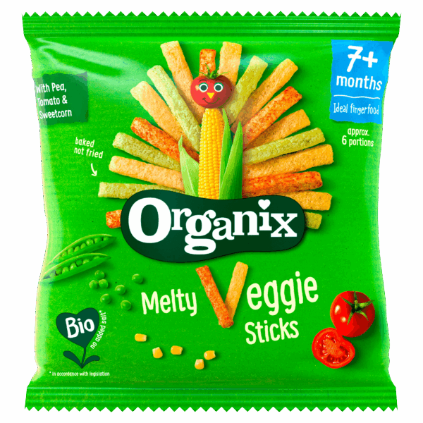 Organix Veggie Groente Sticks 7+m - PLUS