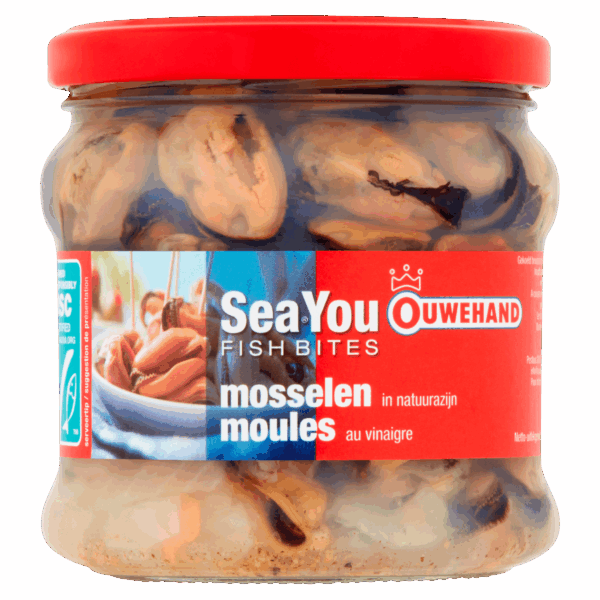 Ouwehand Mosselen in natuurazijn - PLUS