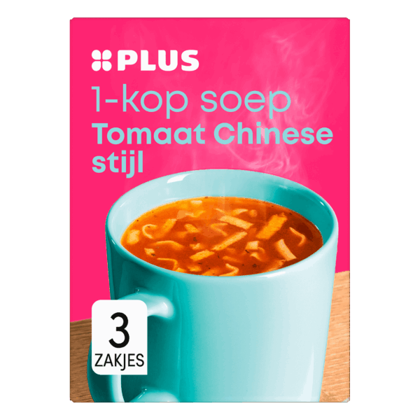 PLUS 1-kop soep Chinese tomaat - PLUS