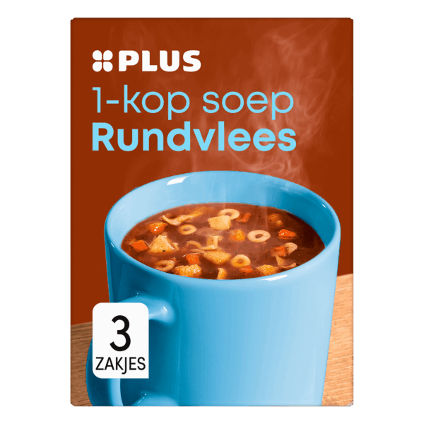 PLUS 1-kops soep Rundvlees - PLUS