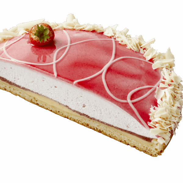 PLUS Aardbeienbavaroisevlaai half Fairtrade - PLUS