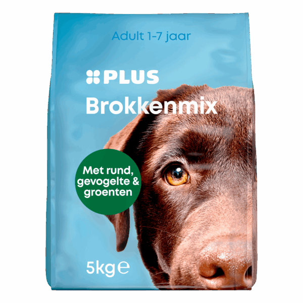 PLUS Adult hondenbrokken gevogelte-rund - PLUS