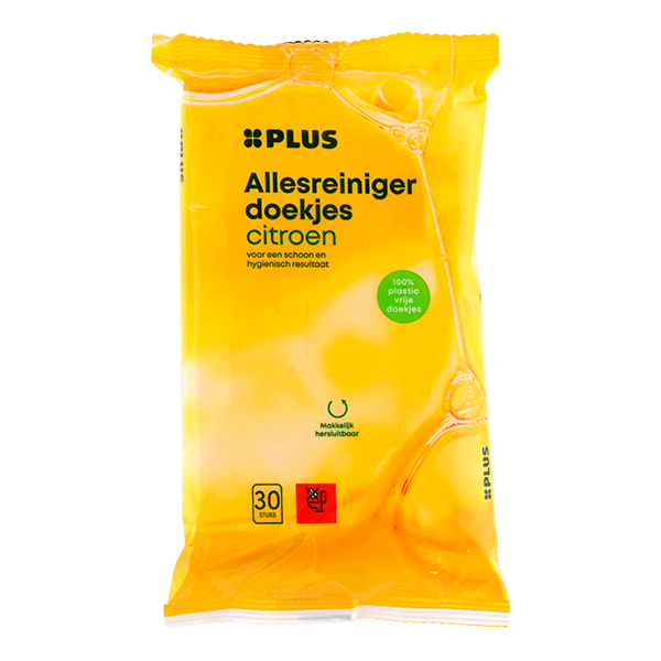 PLUS Allesreinigerdoekjes lemon XXL - PLUS