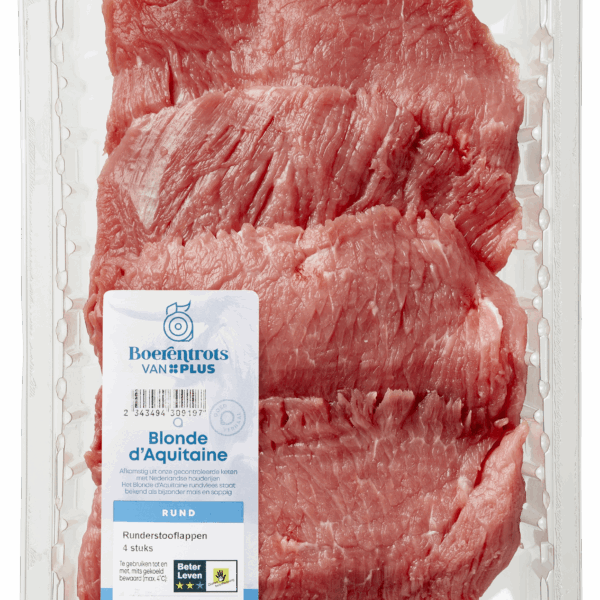 PLUS Boerentrots Beter leven Runderstooflappen 2st - PLUS