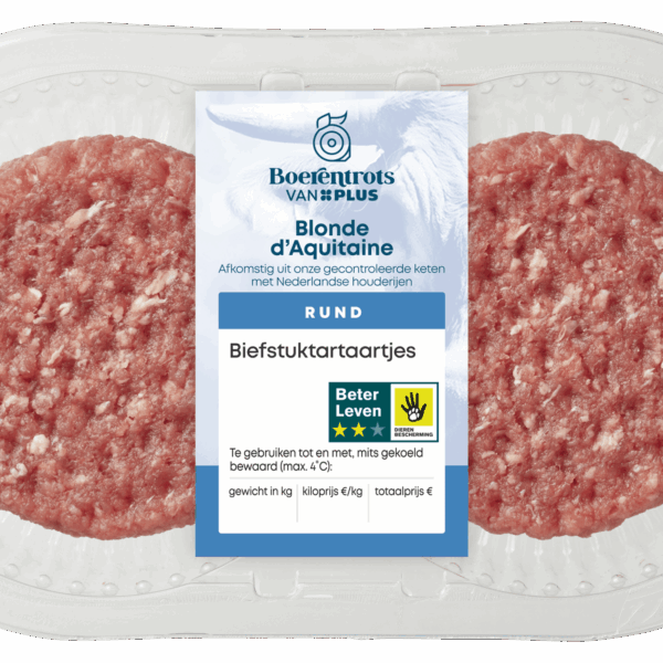 PLUS Boerentrots Biefstuktartaartjes 2 stuks - PLUS