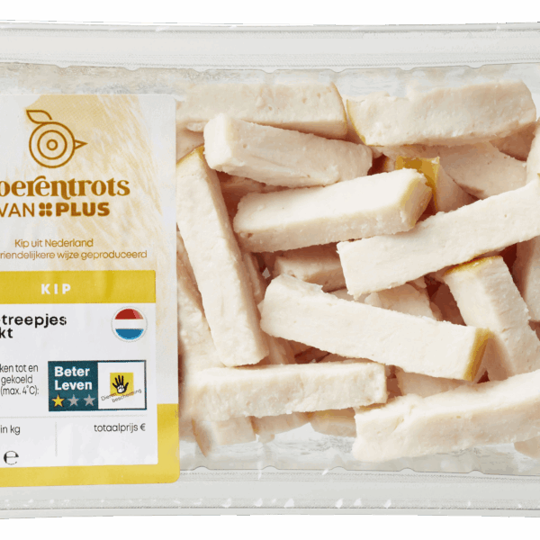 PLUS Boerentrots Gerookte kipfiletreepjes - PLUS