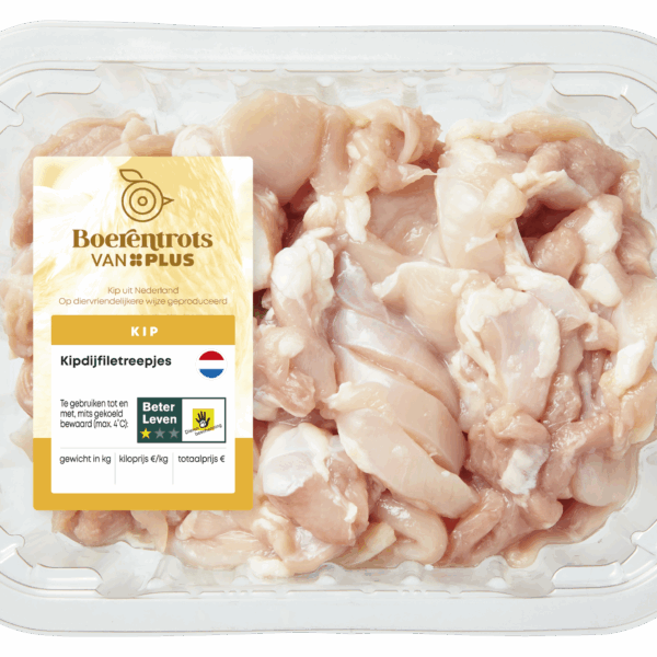 PLUS Boerentrots Kipdijfiletreepjes - PLUS