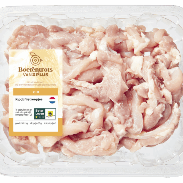 PLUS Boerentrots Kipdijfiletreepjes - PLUS