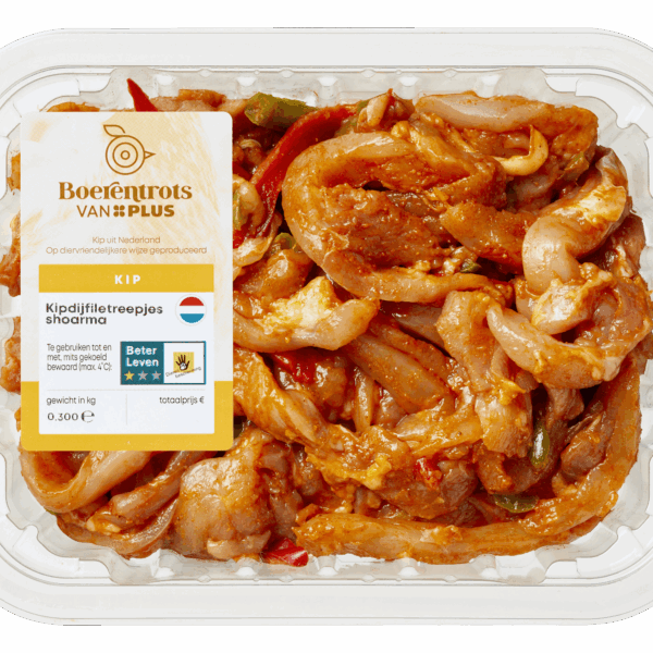 PLUS Boerentrots Kipdijfiletreepjes shoarma - PLUS