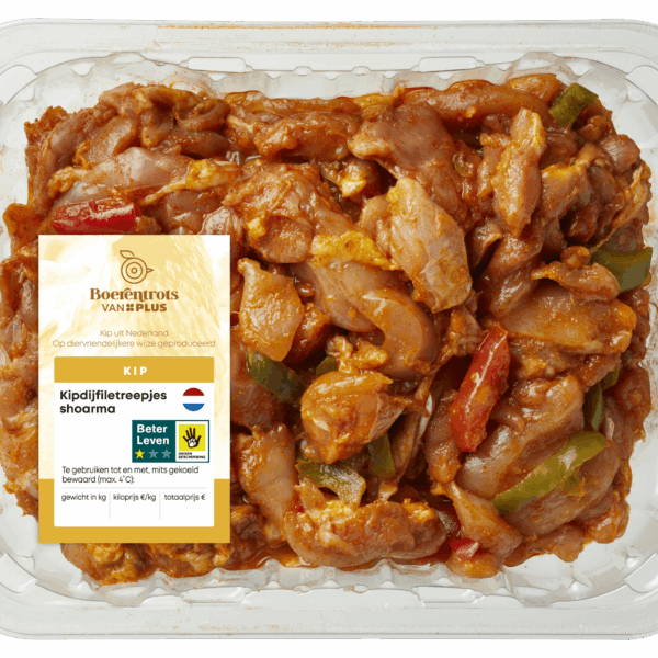 PLUS Boerentrots Kipdijfiletreepjes shoarma - PLUS