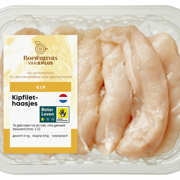 PLUS Boerentrots Kipfilethaasjes naturel - PLUS