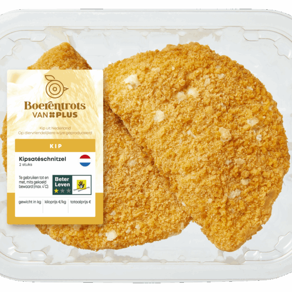 PLUS Boerentrots Kipsateschnitzel 2st. - PLUS