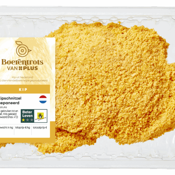 PLUS Boerentrots Kipschnitzel Gepaneerd 2st - PLUS