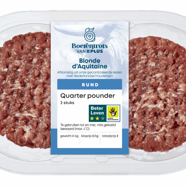 PLUS Boerentrots Quarter pounder 2st - PLUS