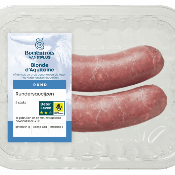 PLUS Boerentrots Rundersaucijzen 2 stuks - PLUS