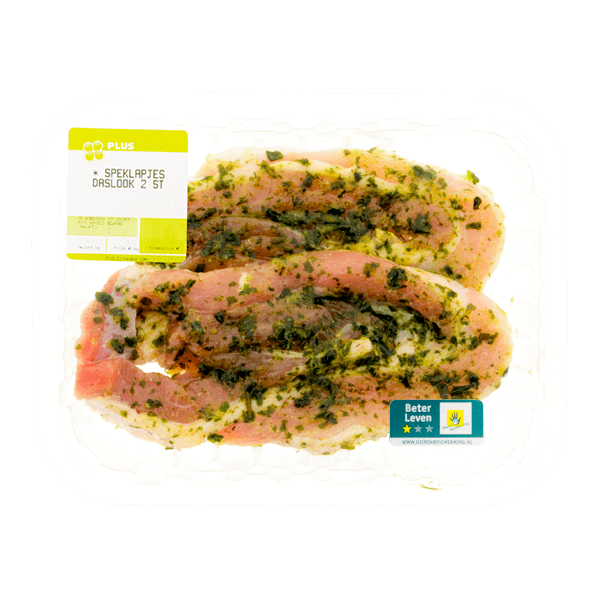 PLUS Boerentrots Speklapjes Daslook 2 stuks - PLUS