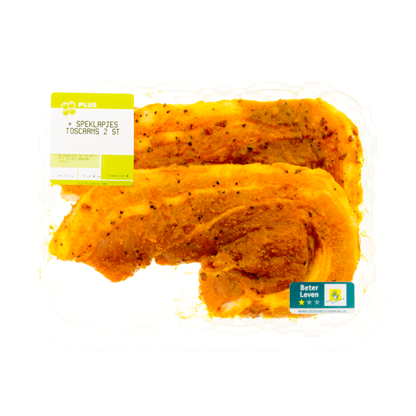 PLUS Boerentrots Speklapjes Toscaans 2 stuks - PLUS