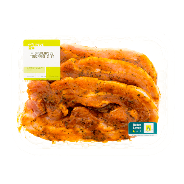 PLUS Boerentrots Speklapjes Toscaans 3 stuks - PLUS