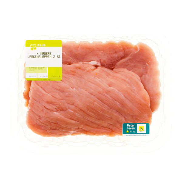 PLUS Boerentrots Varkenslappen mager 2 stuks - PLUS
